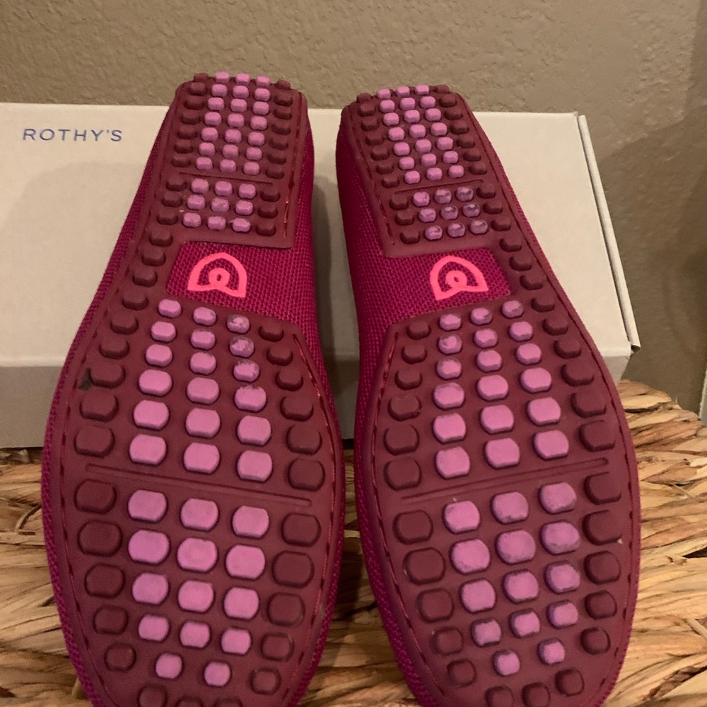 COPY - Rothy’s driving loafers. Raspberry color - Picture 3 of 3